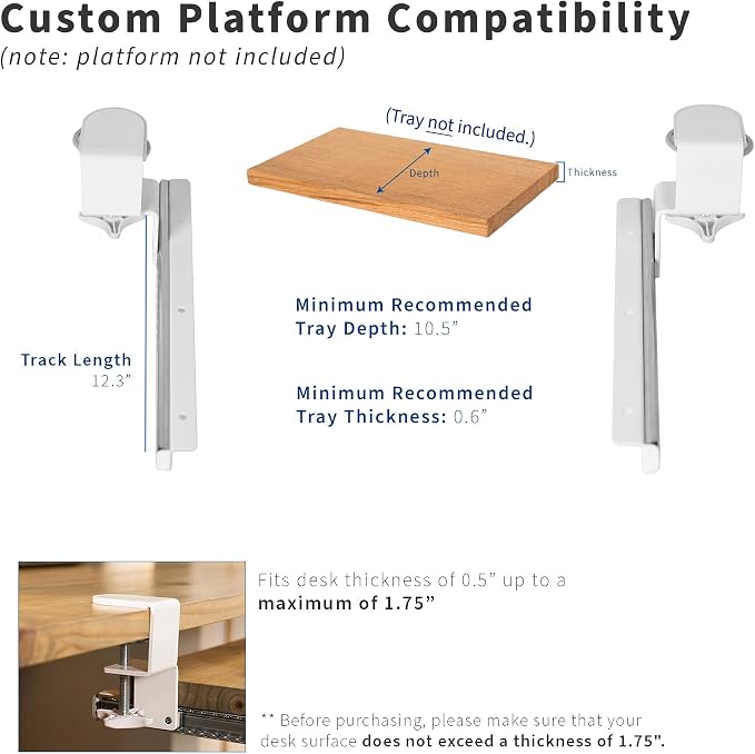 VIVO Clamp and 12 inch Rail Set - Image 3