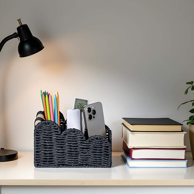 CubesLand Bedside Table Desk Organizer Caddy, Remote Pen&Pencil Holder Cup - Image 2