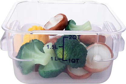 2 Pack RED Square Food Storage Container - Image 5