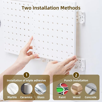 VUSIGN Peg Board Combination Kit, Pegboard Wall Organizer - Image 3