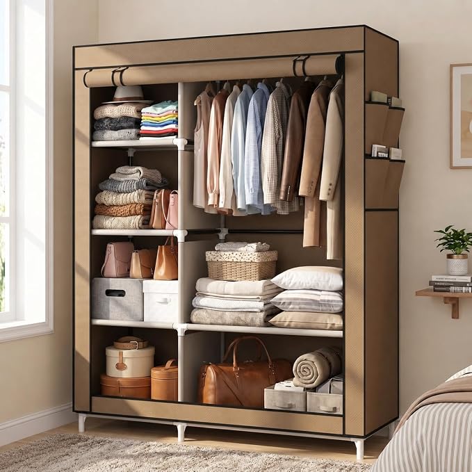 Calmootey Portable Closet Organizer, Space-Saving Storage System - Image 5