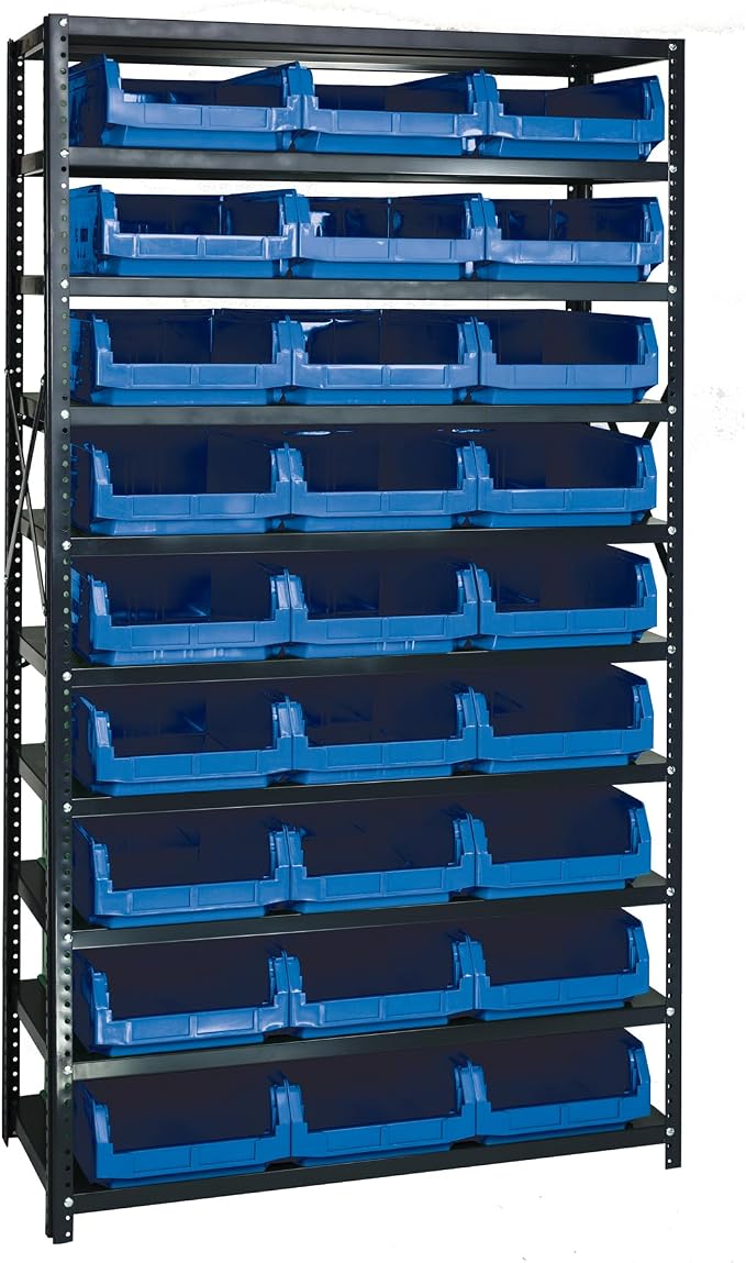 Quantum Storage Systems MSU-531BL Solid Heavy Duty 10 Shelves 27 MAGNUM Blue by QuantumStorageSystems