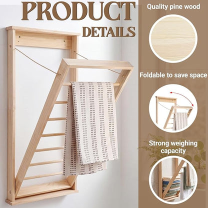 Novabright 1 Pcs Wall Mounted Drying Rack - Image 4