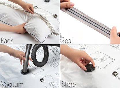 SpaceAid Jumbo Vacuum Storage Bags, Space Saver Sealer Compression Bags - Image 4