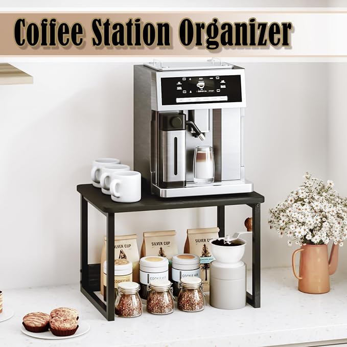 MARTY Countertop Organizer, 17.1"x12.4", Cabinet Organizer Microwave Stand | - Image 4