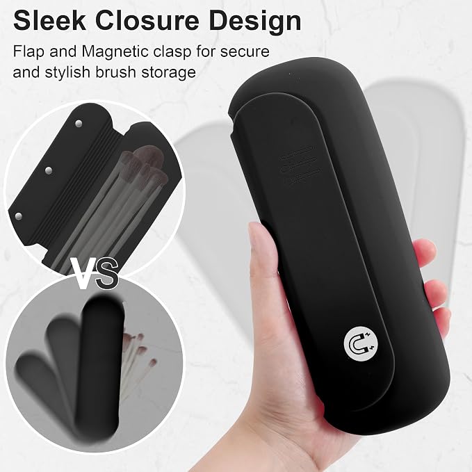 Silicone Travel Makeup Brush Holder - Image 4