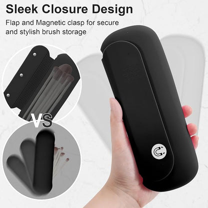 Silicone Travel Makeup Brush Holder - Image 4