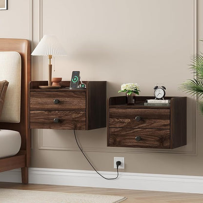 Floating Nightstand Set of 2 by Vabches