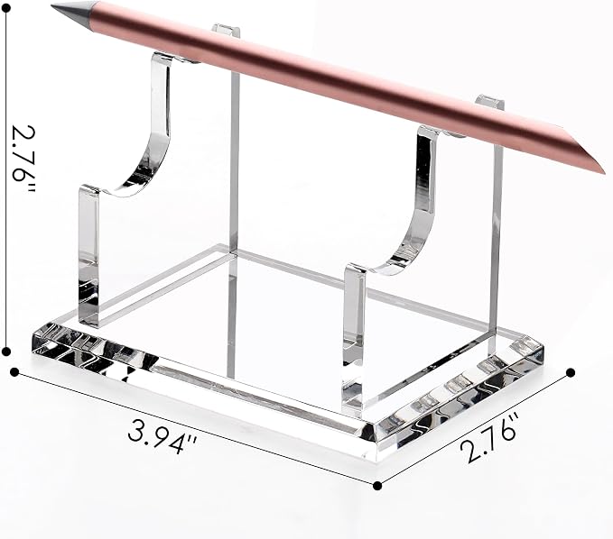SANRUI 2 Tier Acrylic Pen Holder Display Stand, Fountain Pen Pencil Makeup - Image 2