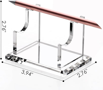 SANRUI 2 Tier Acrylic Pen Holder Display Stand, Fountain Pen Pencil Makeup - Image 2