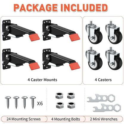 SPACEKEEPER Workbench Casters kit 660 Lbs - Image 7
