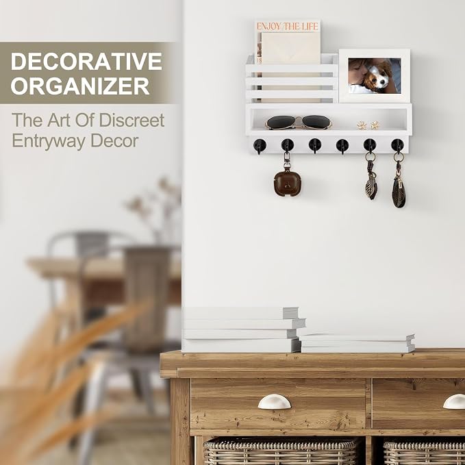 Key and Mail Holder Wall Mount, Key Hanger - Image 4