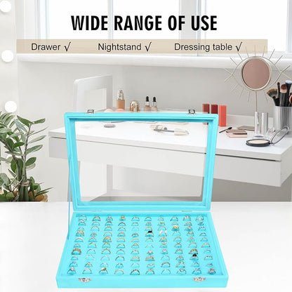 Velvet Ring Display Tray Organizer Box - Image 6
