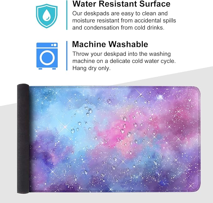 Galaxy Mouse Pad Large, Extended Gaming Desk Mat – 335.43 x 15.75 in – - Image 4