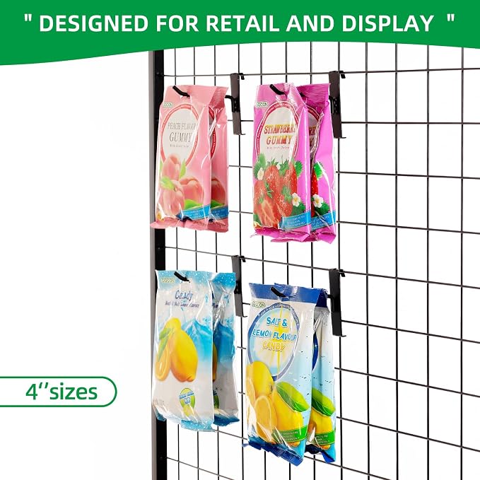 4 Inch Gridwall Hooks, Grid Panel Hanging Hooks - Image 4