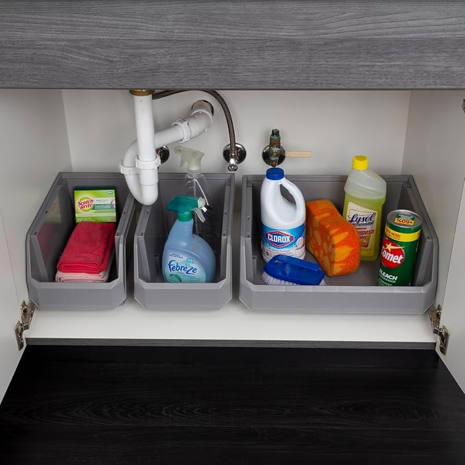 Plastic Containers for Organizing and Storage Bins for Closet, Garage or Pantry - Image 11