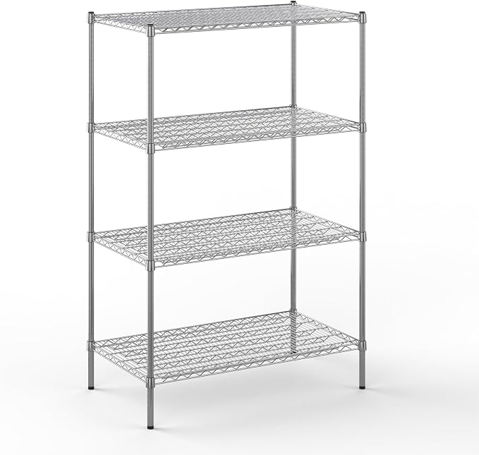 24" Deep x 42" Wide x 64" Height Wire Shelving Kit | 4-Tier | NSF Commercial by Regal+Altair