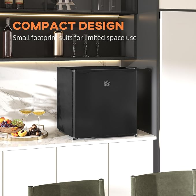 HOMCOM Mini Freezer Countertop, 1.1 Cu.Ft Compact Upright Freezer - Image 4