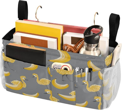 Bedside Hanging Storage Basket Hanging Bed Organizer Storage Bag - Image 3