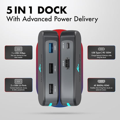 Type C 5 in 1 Wozoyo Docking Station - Image 4