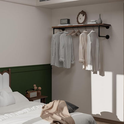 Clothes Rack 42in, Wall Mounted Garment Racks - Image 3