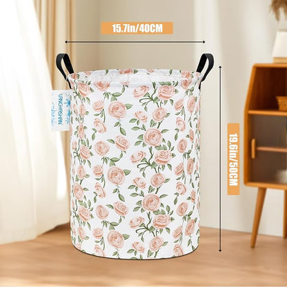 LANGYASHAN Laundry Basket Canvas Fabric Collapsible Organizer Basket - Image 2