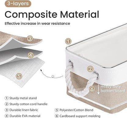 11.8x7.9x5.2 Inch Fabric Small Storage Bins - Image 2