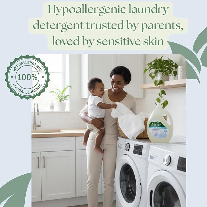 Biokleen Free & Clear Natural 3X Concentrated Liquid Laundry Detergent - Image 3