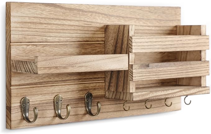 Lwenki Mail Organizer for Wall Mount – Key Holder - Image 2