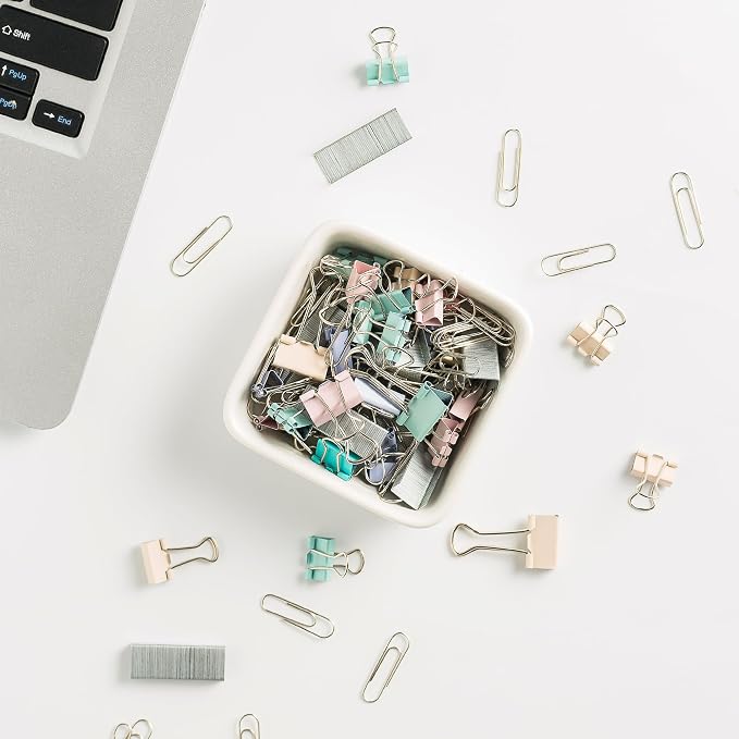 Ceramic Paper Clip Holder for Desk Cute Binder Holder Paperclip Holders for - Image 2