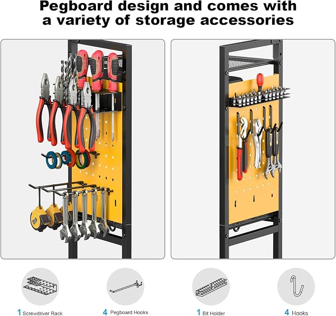 CCCEI Garage Power Tools Organizer Cart - Image 4