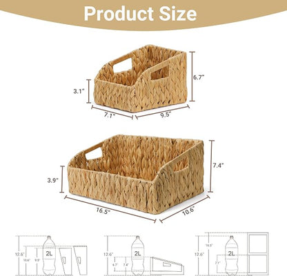 Pantry Organizers, Wicker Baskets - Image 2
