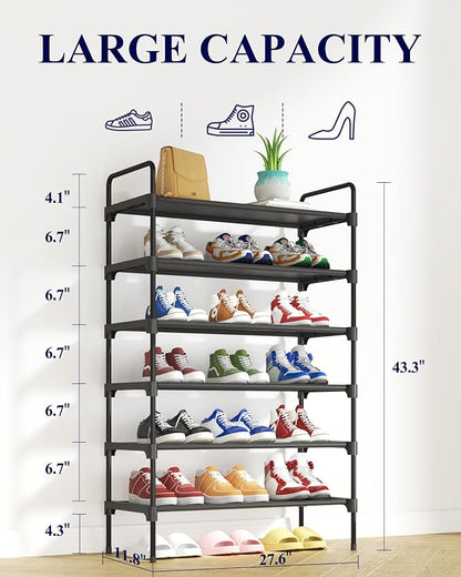 Kitsure Shoe Rack for Closet, Sturdy and Long-Lasting Shoe Shelf, Shoe Rack for - Image 2