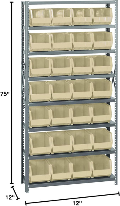 Quantum Storage Systems QSBU-239IV Giant Open Hopper Steel Shelving System - Image 2