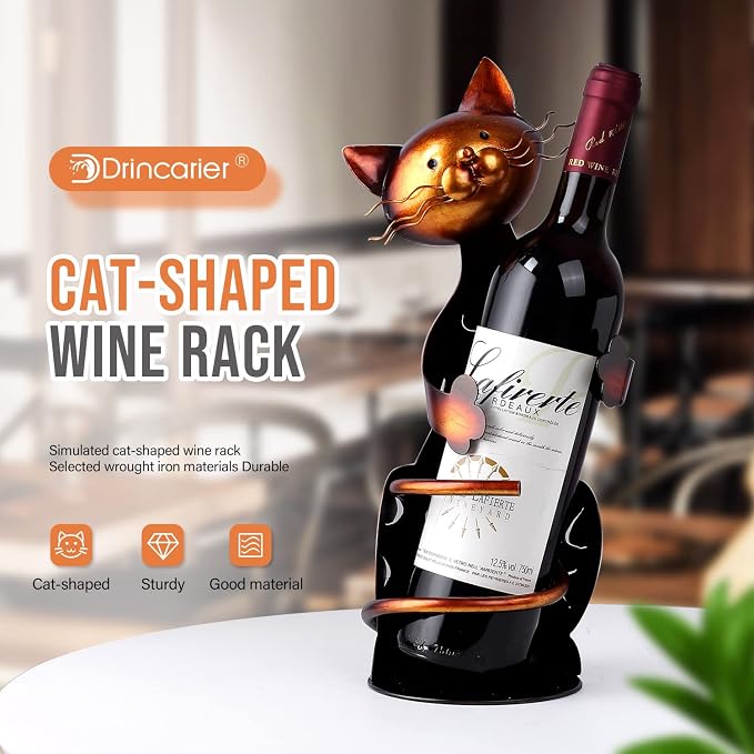 Cat Decor Wine Holder Wine Rack Wine Bottle Holder Wine Cat, Gift - Image 3