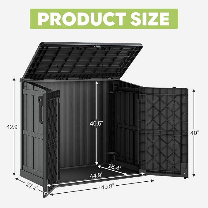LHBcraft Waterproof Outdoor Storage Box 36 Cu Ft - Image 6