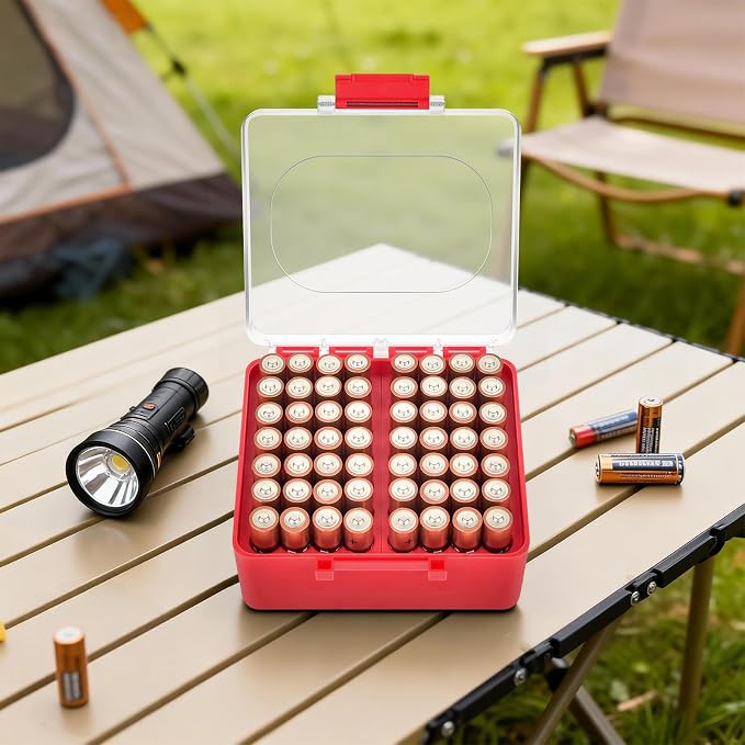 FULLCASE Battery Storage Organizer Box, Holder Container - Image 7