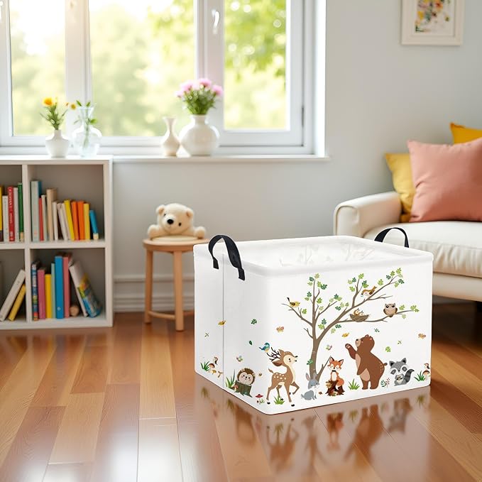 Rectangular Kids Storage Basket Baby Storage Basket - Image 2