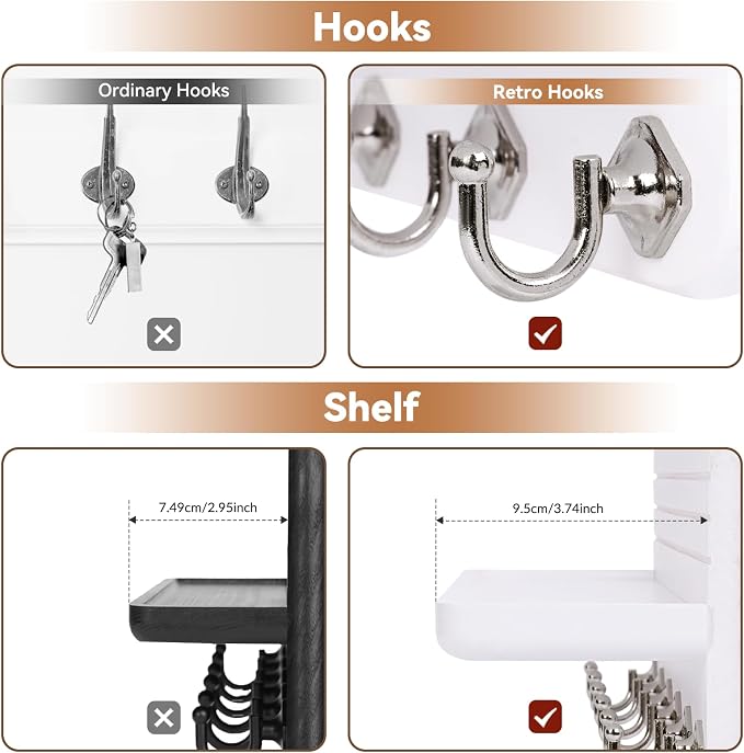 Key Holder for Wall, Mail Organizer Wall Mount - Image 5