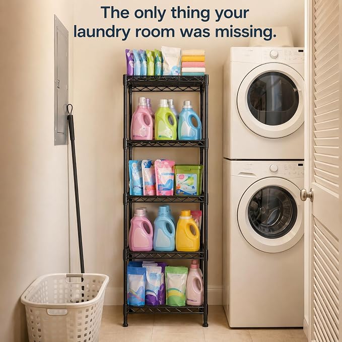 GRANNY SAYS 5-Tier Narrow Storage Shelves - Image 6