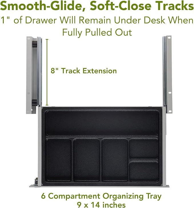 PERFECT POSTURE Max Under Desk Storage Drawer – Large Desk Drawer - Image 5