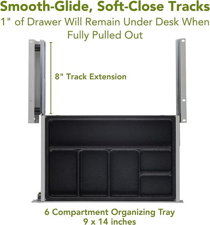 PERFECT POSTURE Max Under Desk Storage Drawer – Large Desk Drawer - Image 5