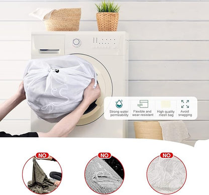 OTraki 2 Pack Mesh Laundry Bag 20x24 Inch Heavy Duty Laundry Fine Mesh Bags - Image 7