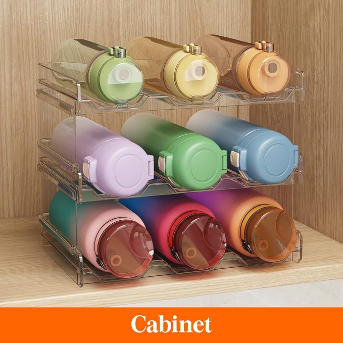 Lifewit 3 Tier Stackable Water Bottle Organizer - Image 6