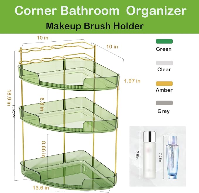 FELIZHOUSE 3-Tier Makeup Organizer - Image 2