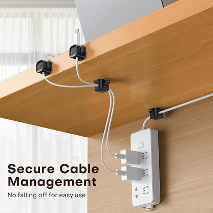 6Pack Cord Organizer, Adhesive Cable Clips - Image 4