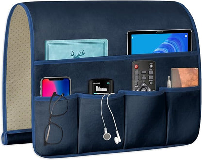 TV Remote Control Holder Couch Caddy, Non-slip Bedside Caddy Organizer by WETRBWEH