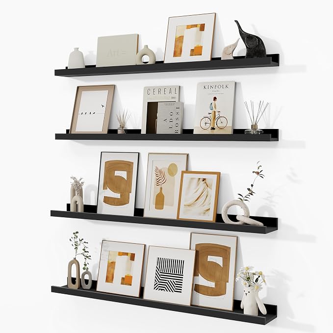 Fun Memories Picture Ledge Shelf, 36 Inch Picture Shelves by FunMemories