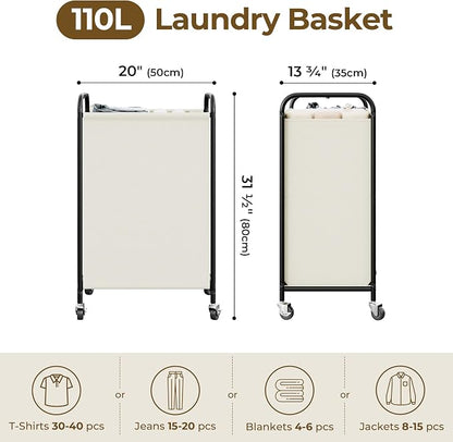 GRANNY SAYS 110L Laundry Hamper, Large Laundry Basket - Image 2