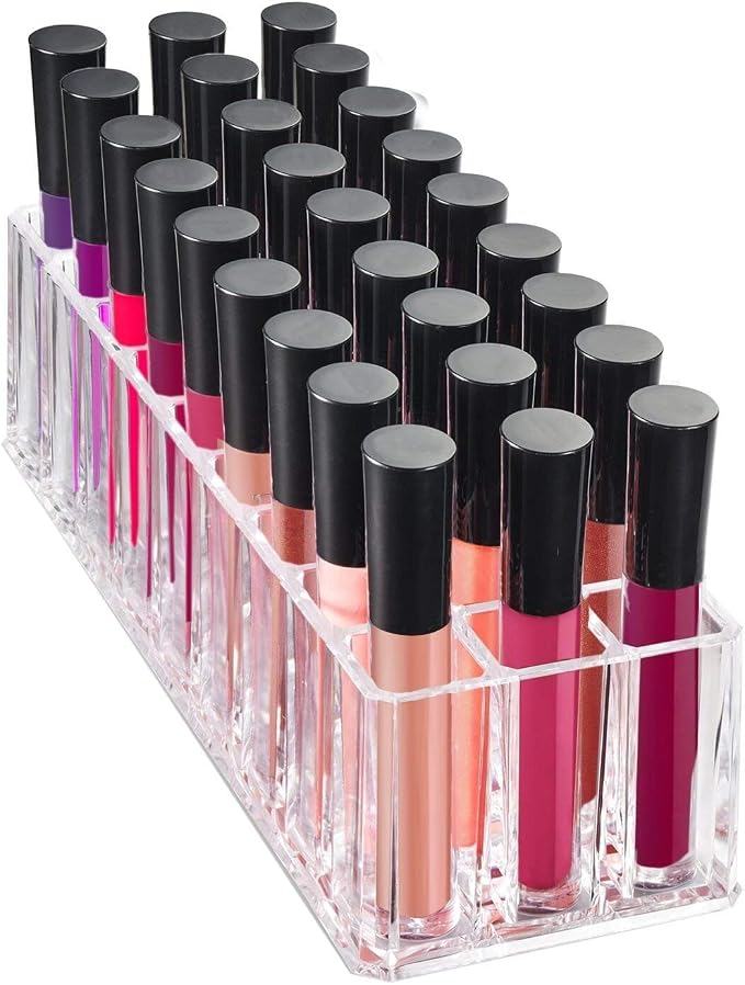 FAJ Eyeshadow Palette Lipgloss Organizers, Acrylic Makeup Holder - Image 4